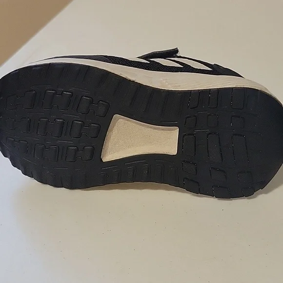 Adidas Baby Black & White Athletic Running Shoes/Sneakers - Picture 5 of 7